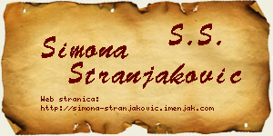 Simona Stranjaković vizit kartica
